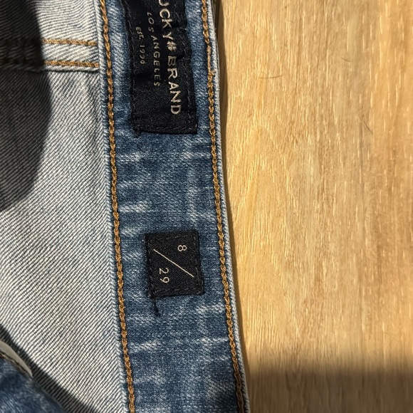 Lucky Brand Jean Shorts Size 8/29 – Roll-Up Style, Light Distressing - Picture 2 of 7